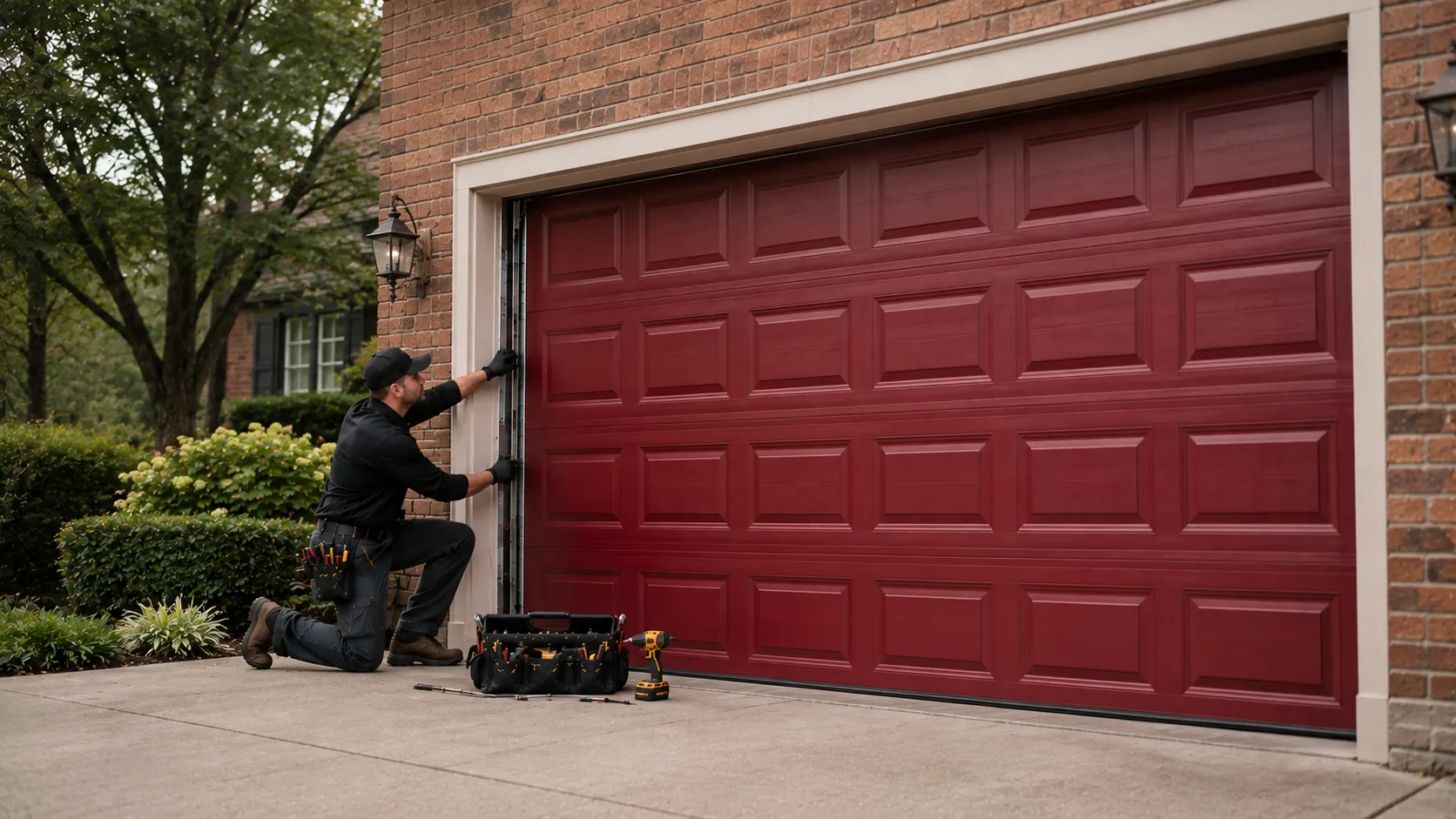 Garage door work on a home in Tucson